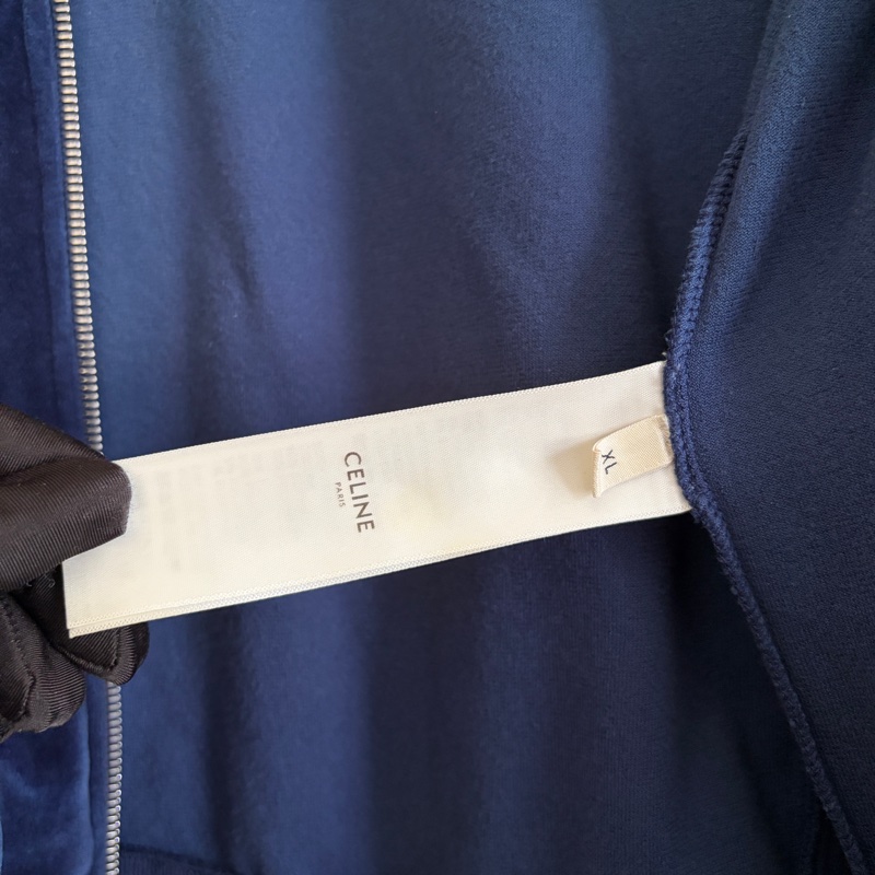 Celine藍天鵝絨運動外套XL-9