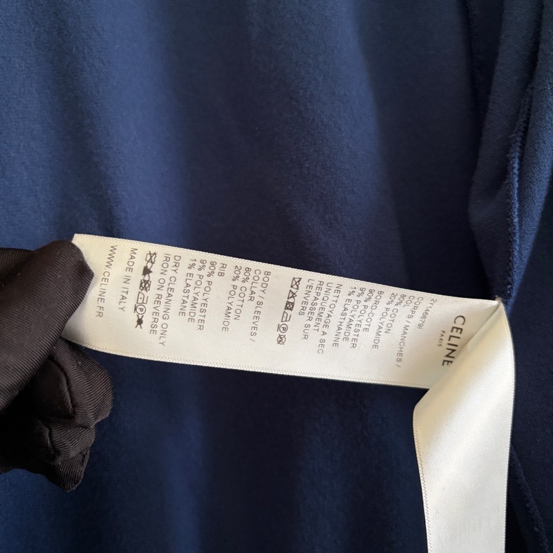 Celine藍天鵝絨運動外套XL-10
