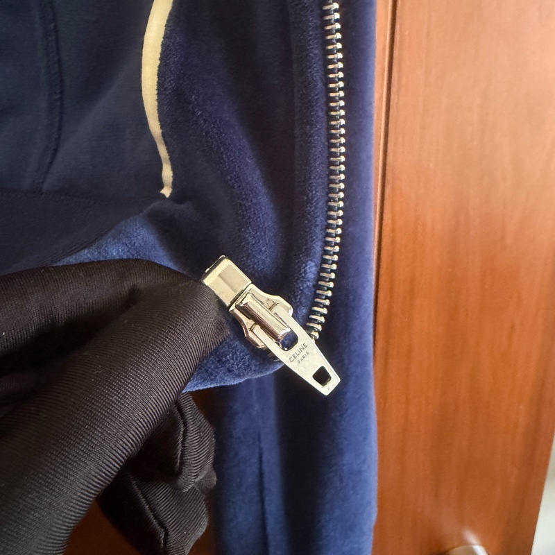 Celine藍天鵝絨運動外套XL-12