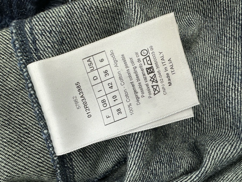 Dior迪奧 走秀款經典叢林系列牛仔洋裝 38碼-3