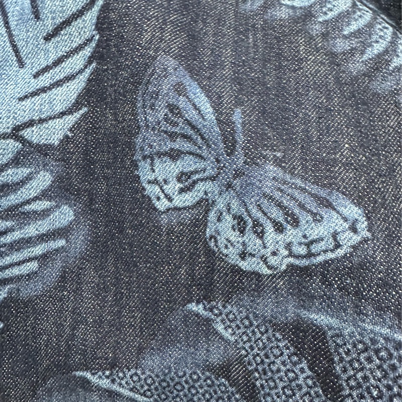 Dior迪奧 走秀款經典叢林系列牛仔洋裝 38碼-4