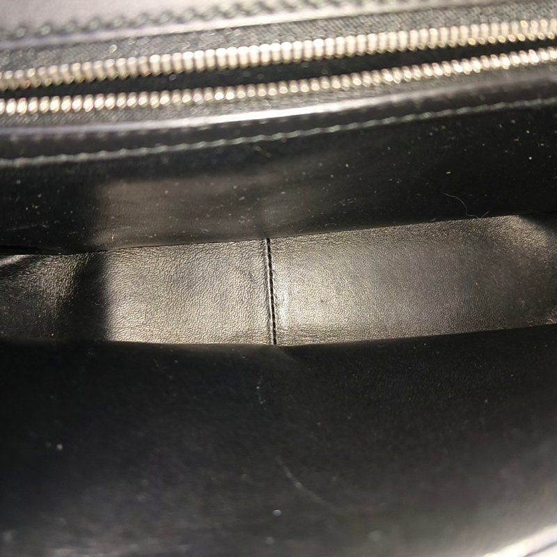 BALENCIAGA BB黑色牛皮壓紋絎縫單肩包手提包斜挎包 9.8新-9