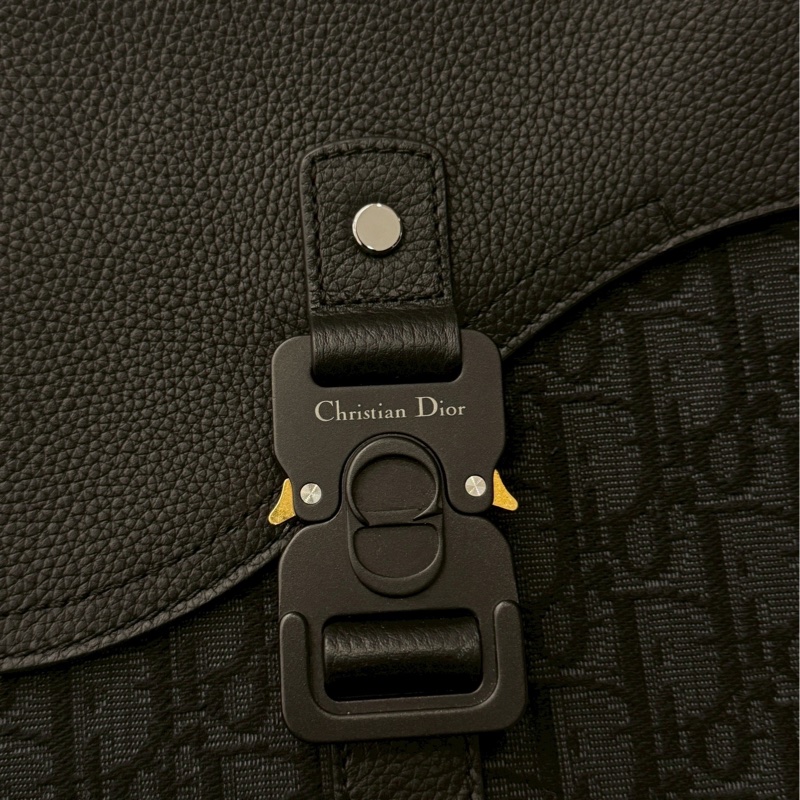 DIOR saddle黑老花郵差包-5