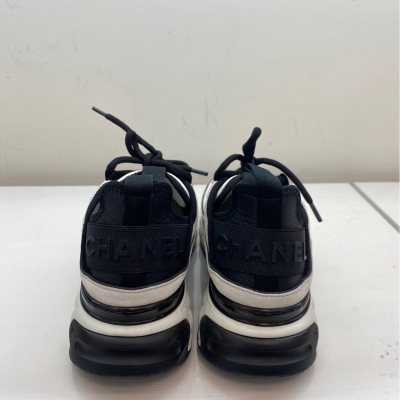 99新閒置 僅試穿 香奈兒 Chanel 黑白熊貓運動鞋37.5碼-5