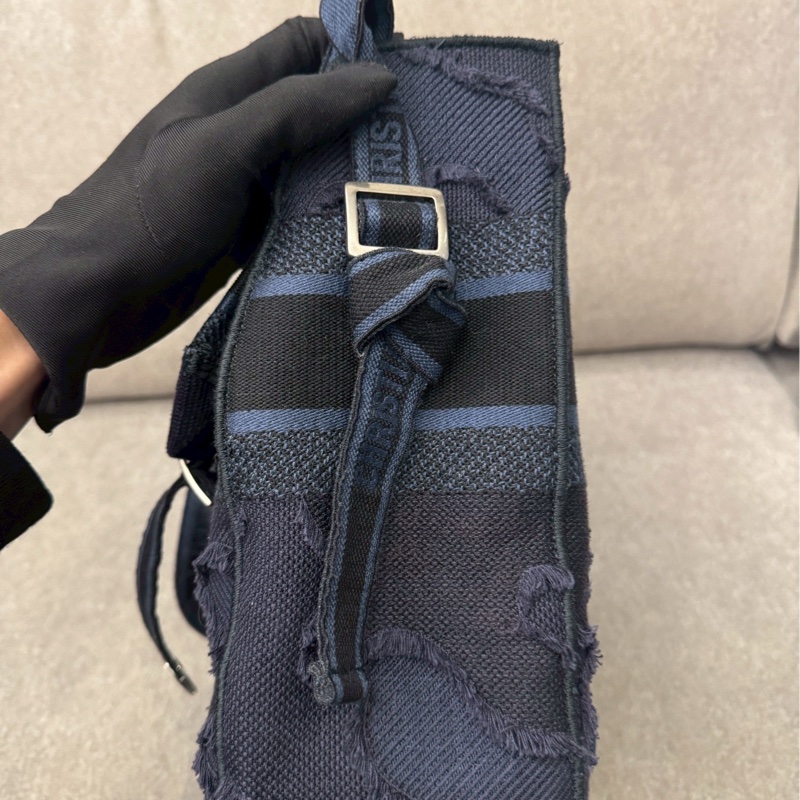 DIOR經典電繡帆布郵差包-3