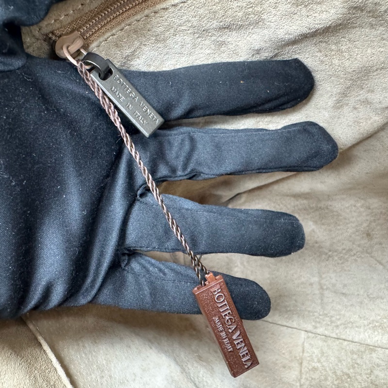 Bottega Veneta 經典棕色 小羊皮 編織包 中古 手提vintage 大容量-26