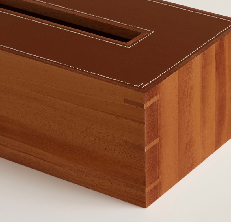 Hermes 愛馬仕紅厚款原本紙巾盒 Tissue Box Large Model-4