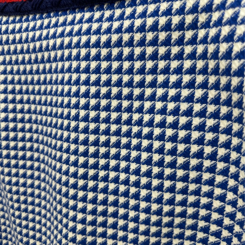 Gucci 古馳✨藍色千鳥格 粗花呢短款 半身裙 42碼-2