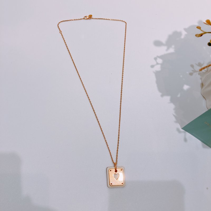 TW4655 Hermes 愛馬仕紅心撲克吊飾項鍊 As De Coeur Pendant Necklace-6