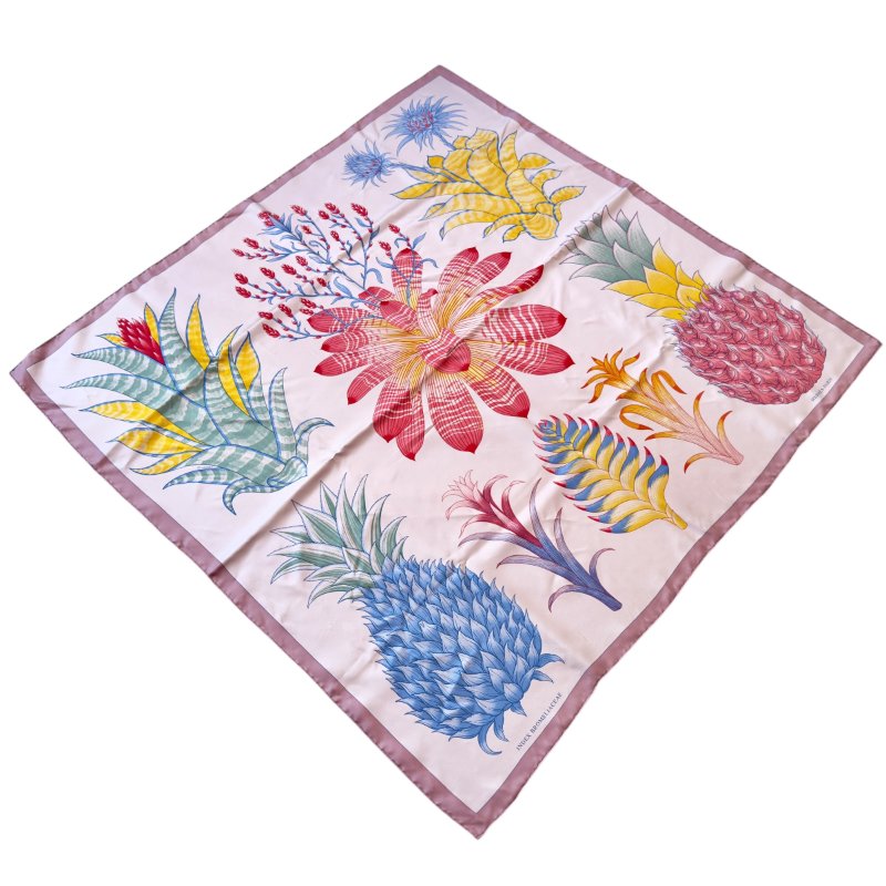 HERMES Index Bromeliaceae scarf 90 絲巾-2