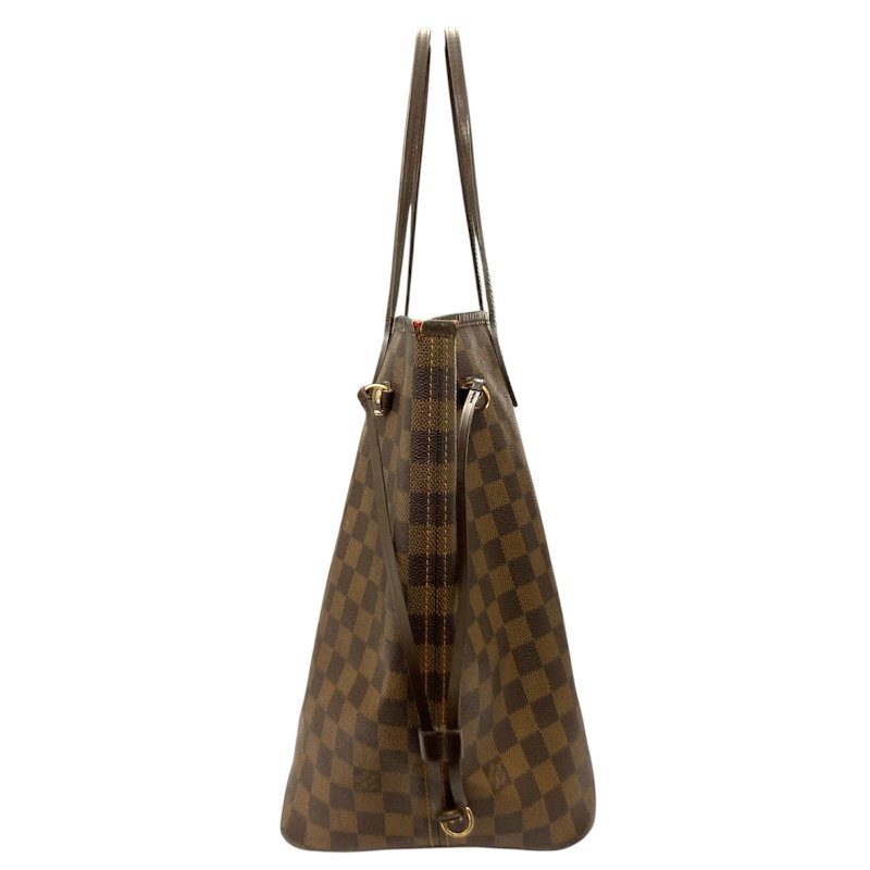 LOUIS VUITTON 路易威登 N40597 NEVERFULL GM 托特包 PVC帆布 棋盤格 棕色 金釦-3