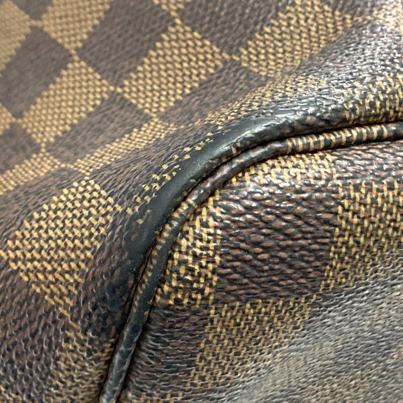 LOUIS VUITTON 路易威登 N40597 NEVERFULL GM 托特包 PVC帆布 棋盤格 棕色 金釦-6