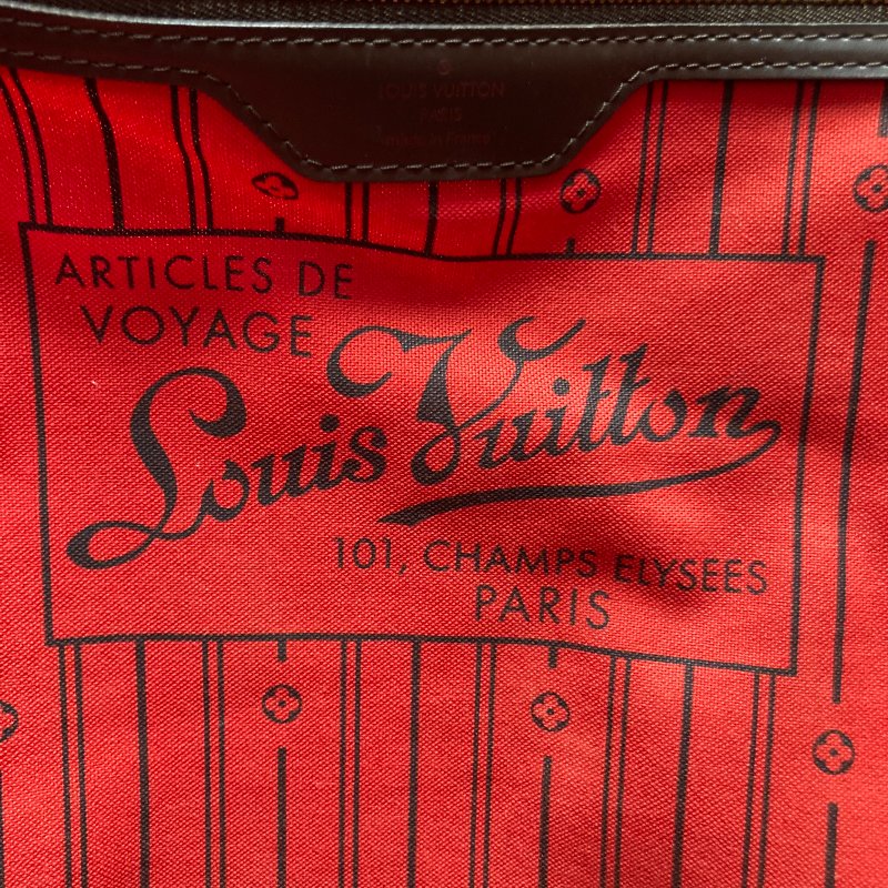 LOUIS VUITTON 路易威登 N40597 NEVERFULL GM 托特包 PVC帆布 棋盤格 棕色 金釦-11