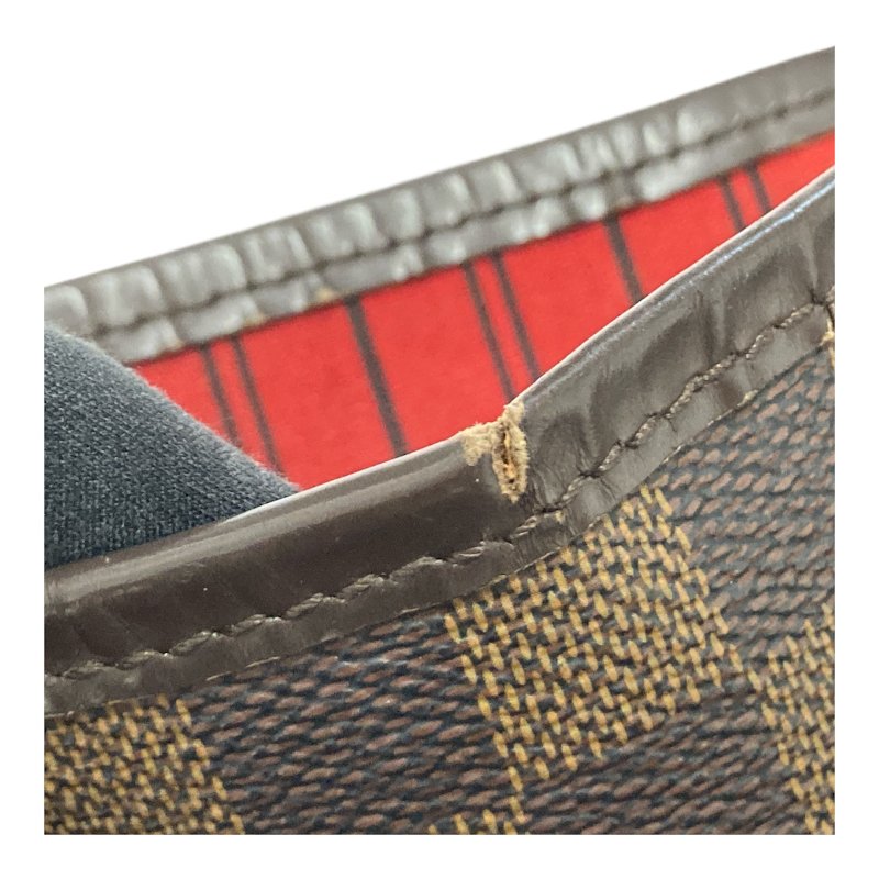 LOUIS VUITTON 路易威登 N40597 NEVERFULL GM 托特包 PVC帆布 棋盤格 棕色 金釦-18