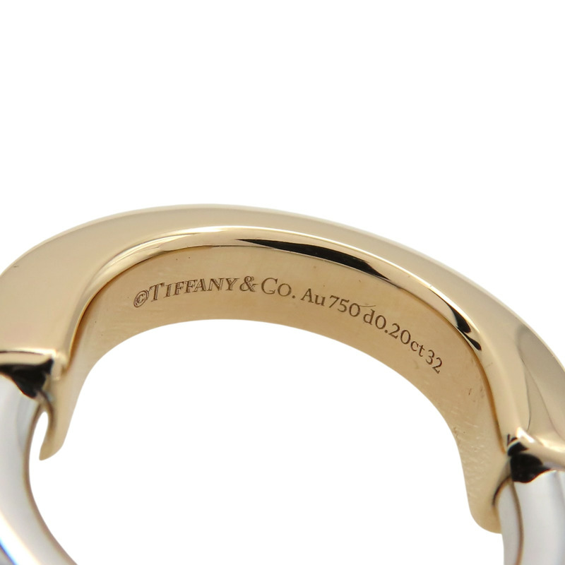 18K白/玫瑰金 鑽石 Lock 戒指【Tiffany & Co 蒂芬妮】-7