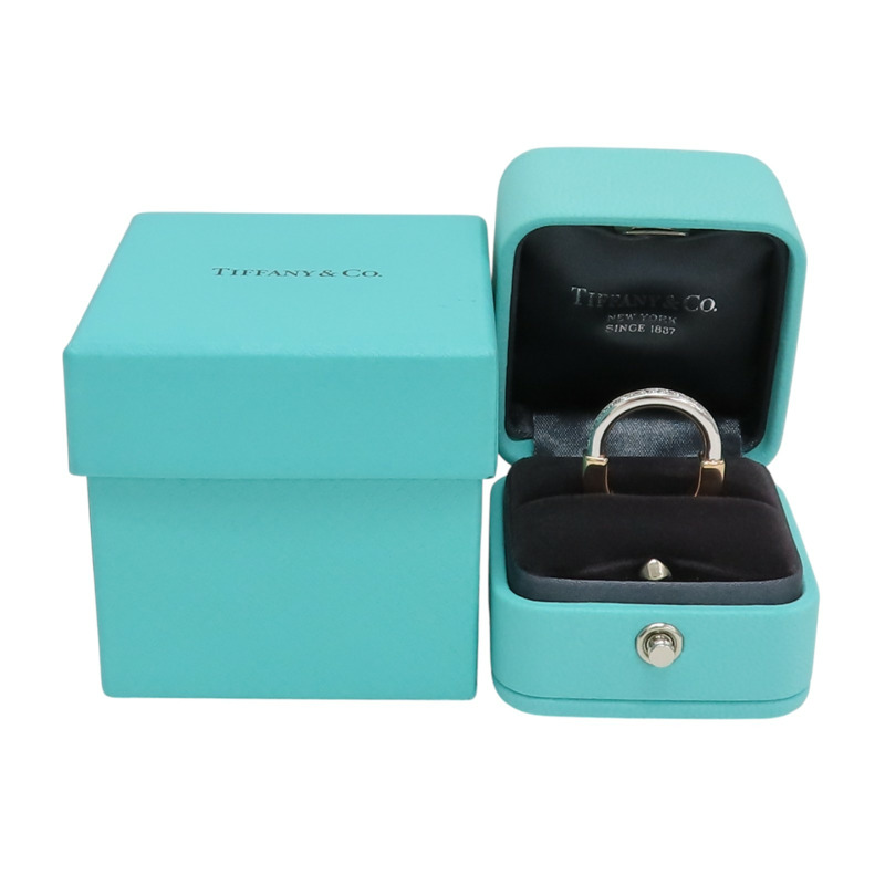 18K白/玫瑰金 鑽石 Lock 戒指【Tiffany & Co 蒂芬妮】-8