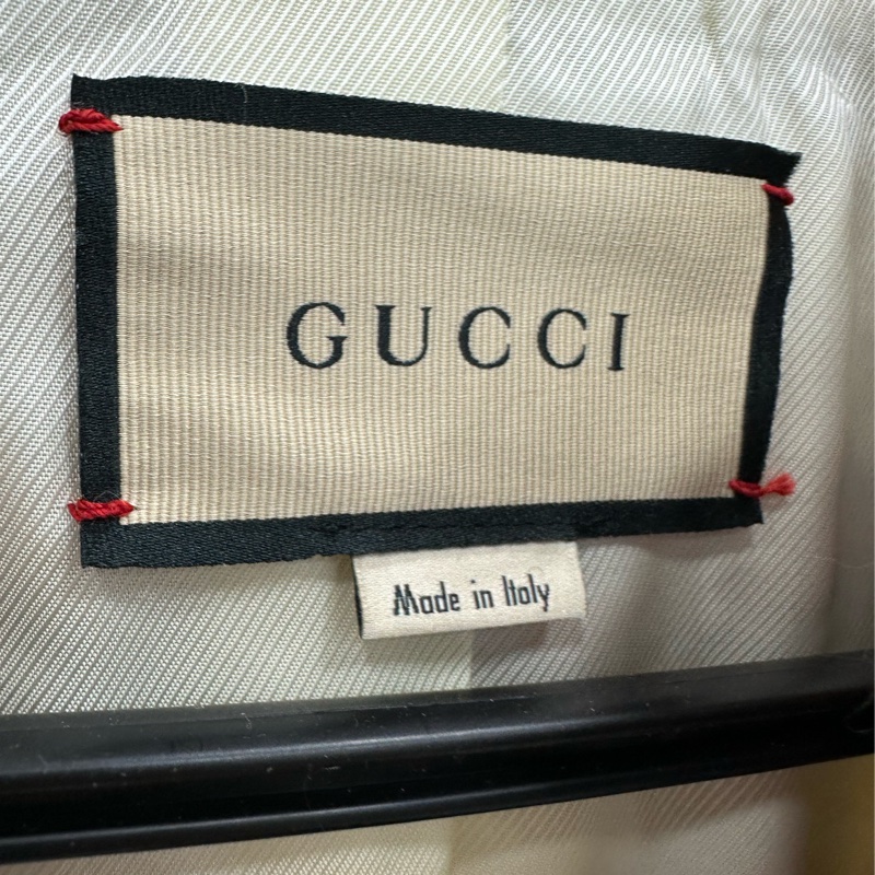 Gucci 短袖格紋外套 近全新42碼-2