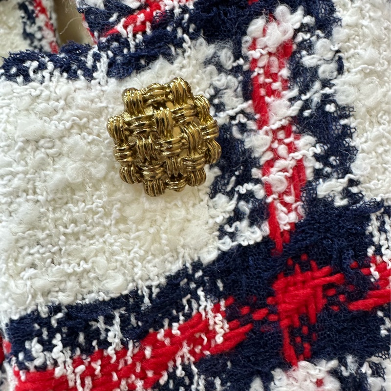 Gucci 短袖格紋外套 近全新42碼-4