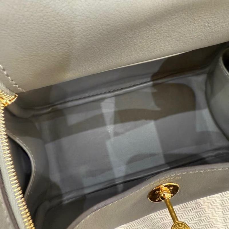 Hermes mini lindy積雨雲灰 touch u刻 2023年票 98新-5