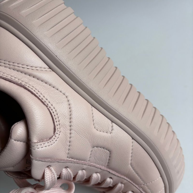 38號 極新::Hogan:: 粉色厚底休閒鞋 H-Stripes Leather Sneakers | Pink-13