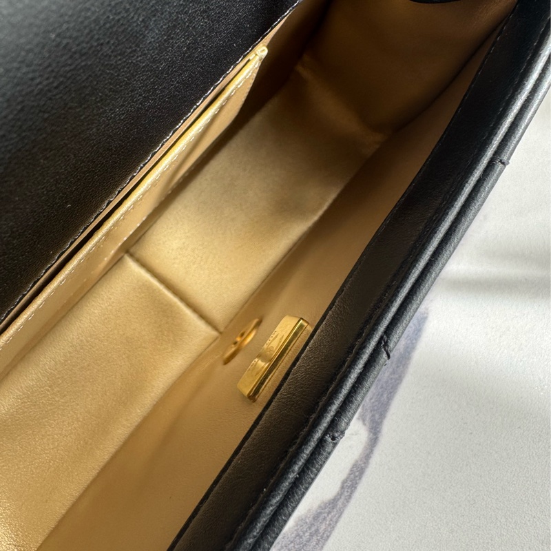 chanel黑大菱格雙珍珠調節鏈包   超美的✨-27