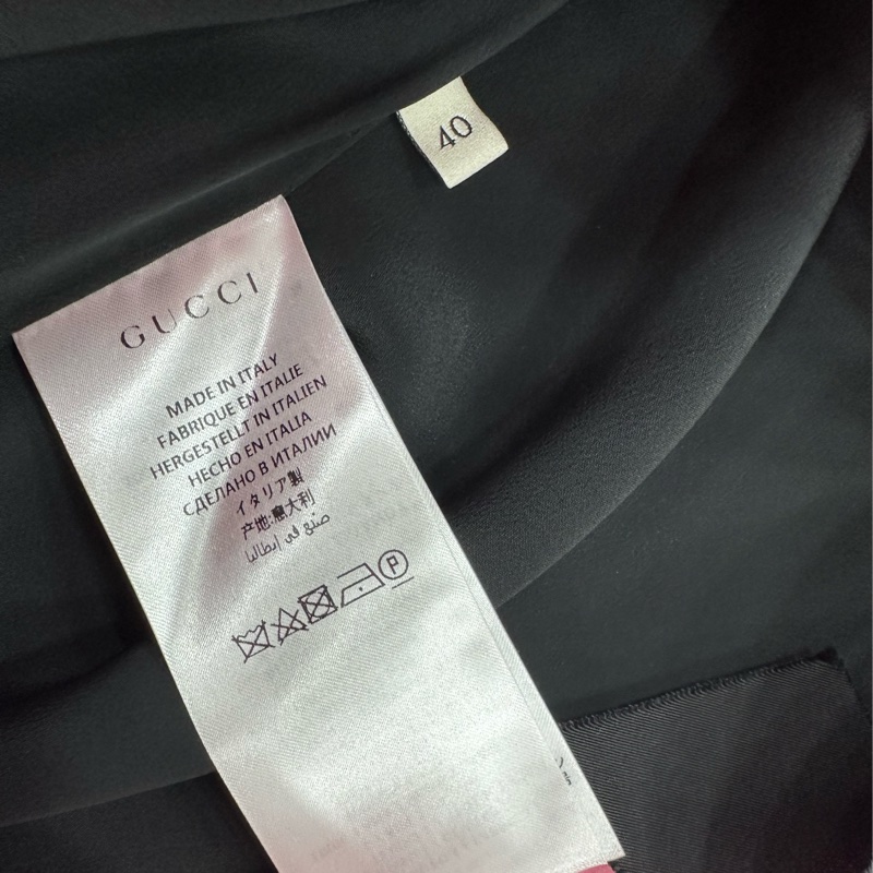 Gucci 粉色 羊毛大衣外套 下摆拼接蕾丝 40碼-3