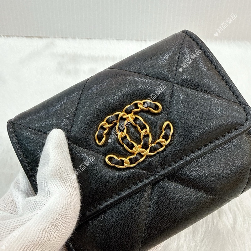 莉亞精品♡Chanel AP1180 雙層卡包 二手-12