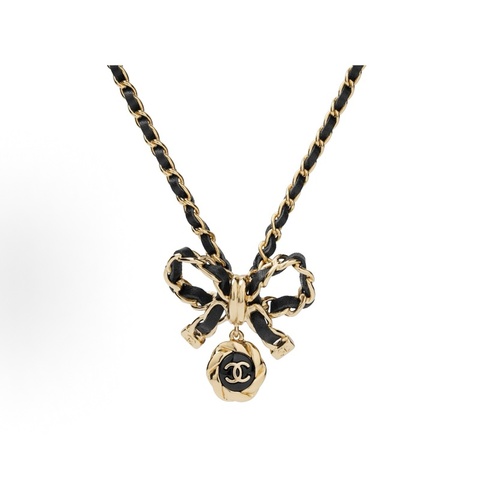Chanel 雙C 蝴蝶結項鍊