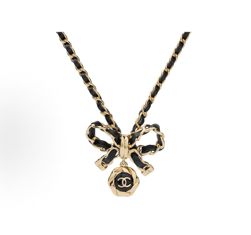 Chanel 雙C 蝴蝶結項鍊-0