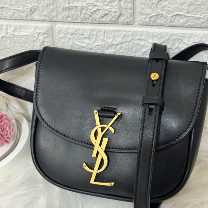 YSL Saint Laurent KAIA 小款滑面牛皮馬鞍-2