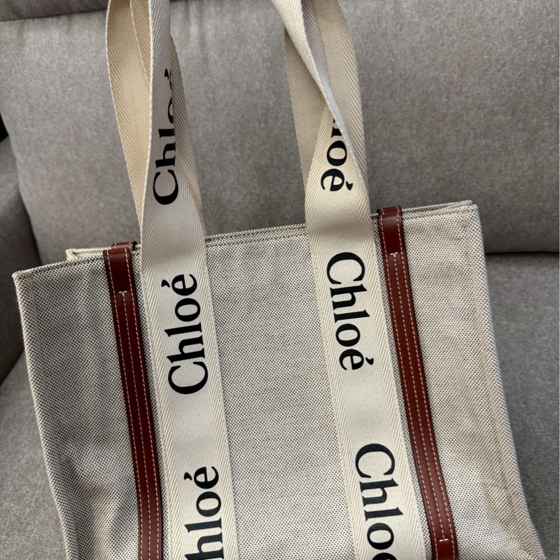 Chloe woody米色中號-1