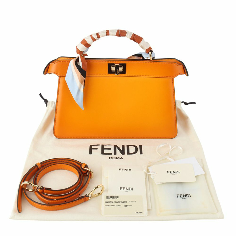【包稅】FENDI 8BN323 Peekaboo ICY 東西向肩背包-7