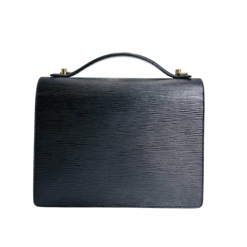 路易威登 Monceau Epi 皮革肩背包 M52792 黑色-1