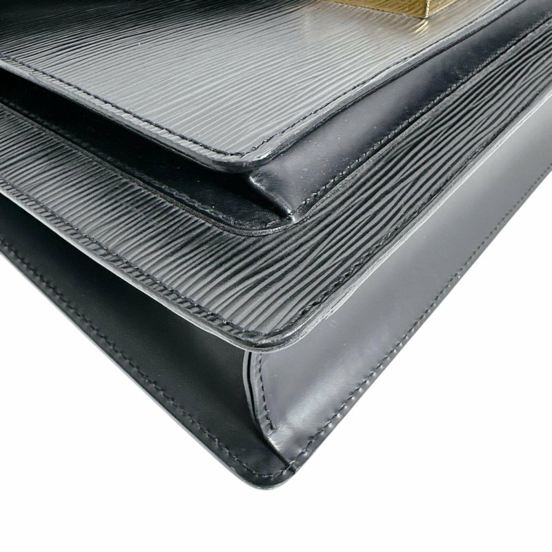 路易威登 Monceau Epi 皮革肩背包 M52792 黑色-6