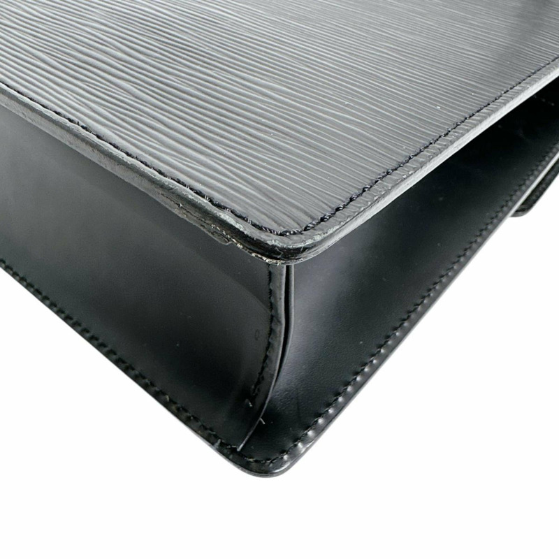 路易威登 Monceau Epi 皮革肩背包 M52792 黑色-7