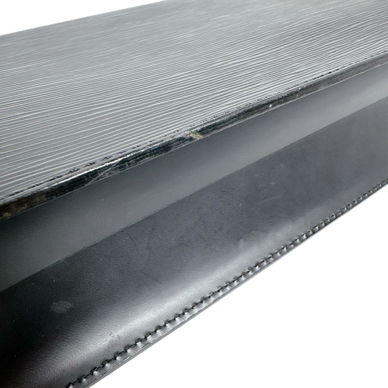 路易威登 Monceau Epi 皮革肩背包 M52792 黑色-9