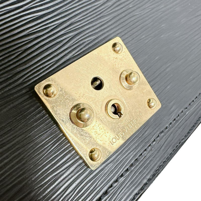 路易威登 Monceau Epi 皮革肩背包 M52792 黑色-12