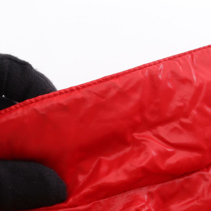 MONCLER LIERNE 羽絨背心 無袖外套 3號 尼龍 紅色 二手 男款-4