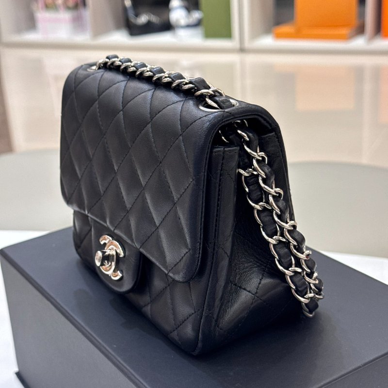 *SHIHNA名牌精品* CHANEL Mini Coco CF17 黑銀方胖-2