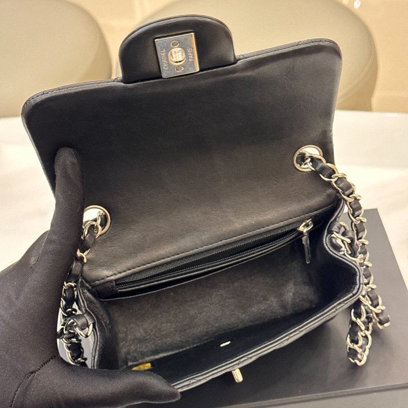 *SHIHNA名牌精品* CHANEL Mini Coco CF17 黑銀方胖-5