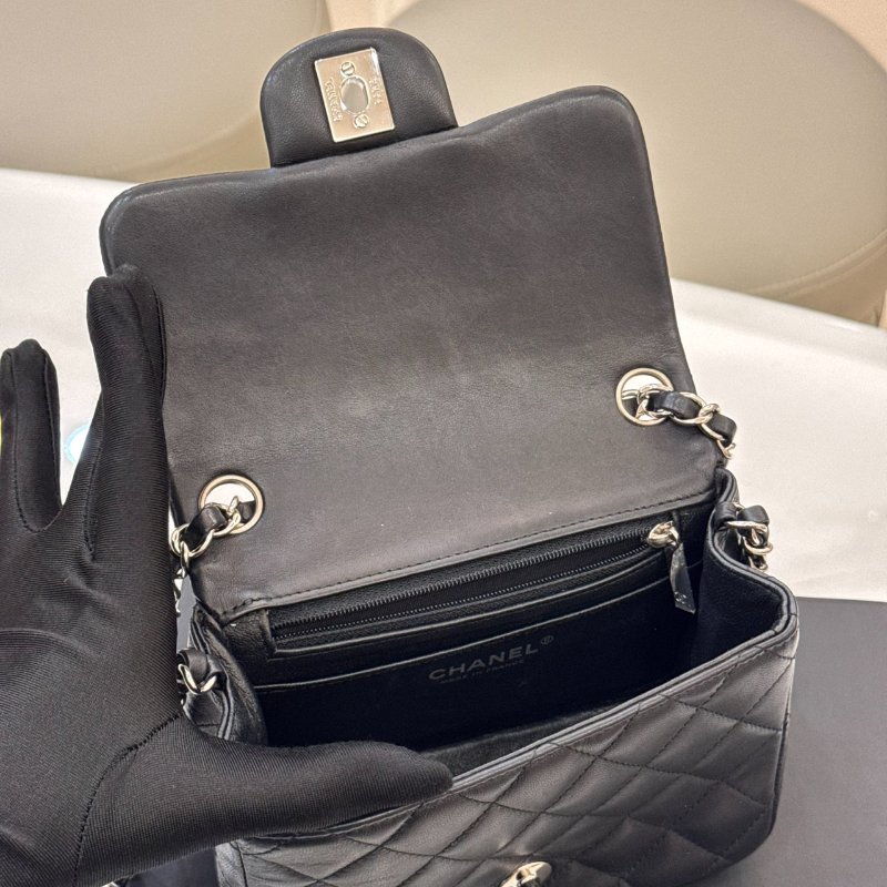 *SHIHNA名牌精品* CHANEL Mini Coco CF17 黑銀方胖-6