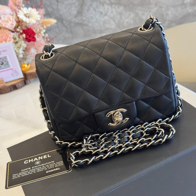 *SHIHNA名牌精品* CHANEL Mini Coco CF17 黑銀方胖-8