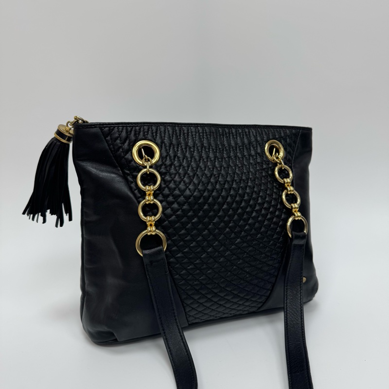 Bally「特價出清」 中古 羊皮 鏈條包 vintage 肩背包 大容量 中古-1