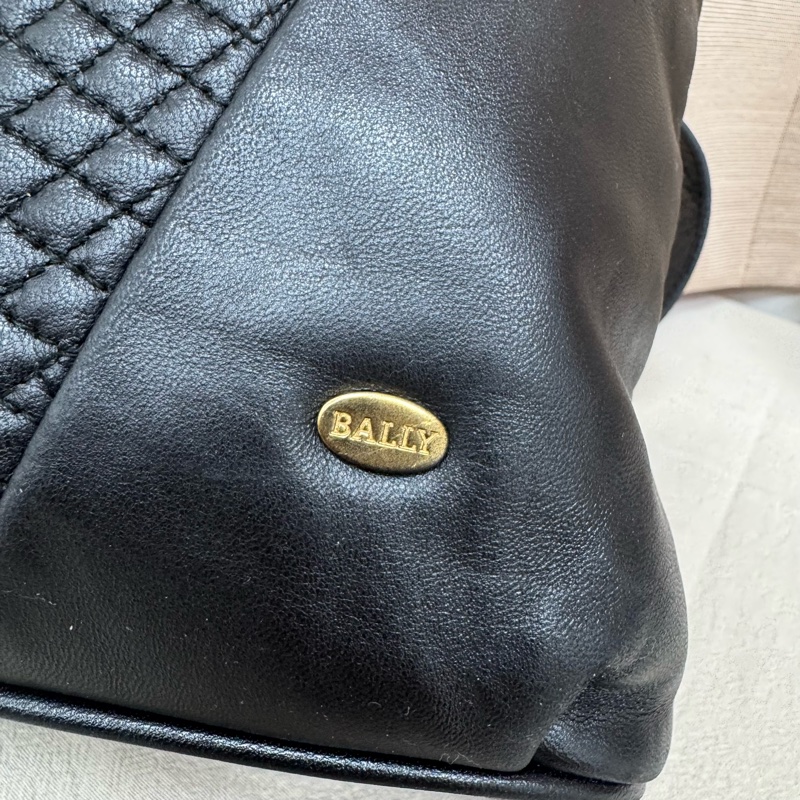 Bally「特價出清」 中古 羊皮 鏈條包 vintage 肩背包 大容量 中古-11