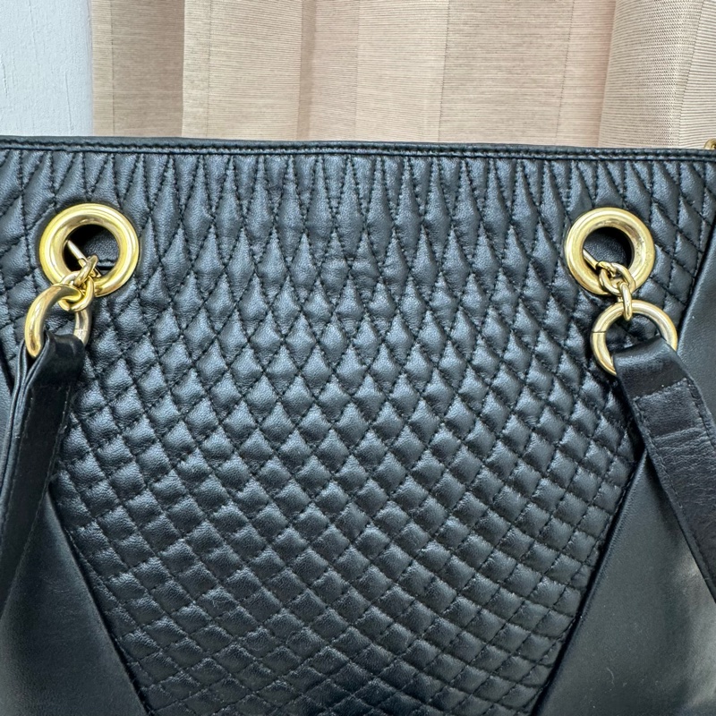 Bally「特價出清」 中古 羊皮 鏈條包 vintage 肩背包 大容量 中古-13