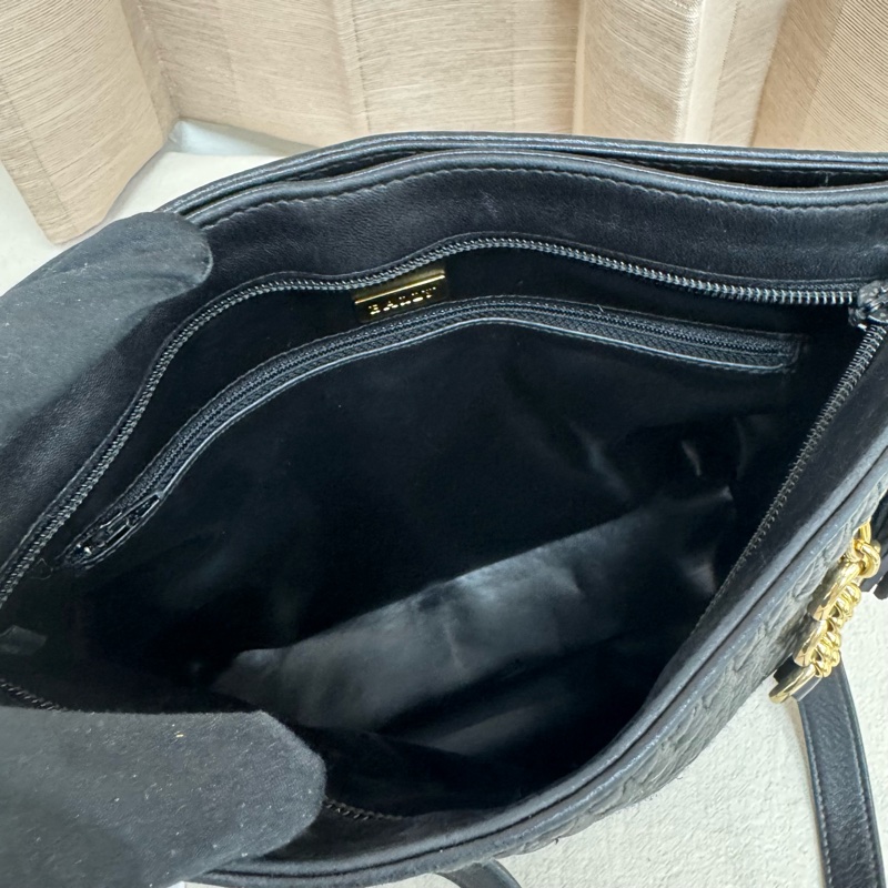 Bally「特價出清」 中古 羊皮 鏈條包 vintage 肩背包 大容量 中古-23