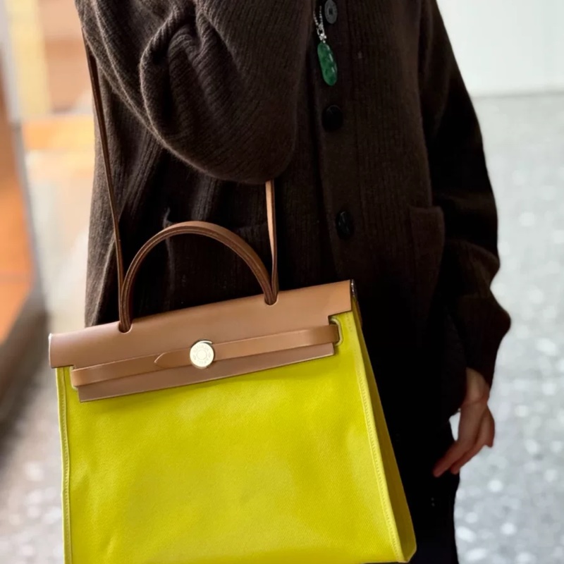 愛馬仕 herbag31 U刻 防水布-6