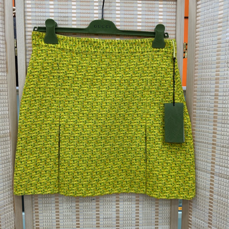 Gucci 粗花毛呢短裙 全新 吊牌在 44碼-0