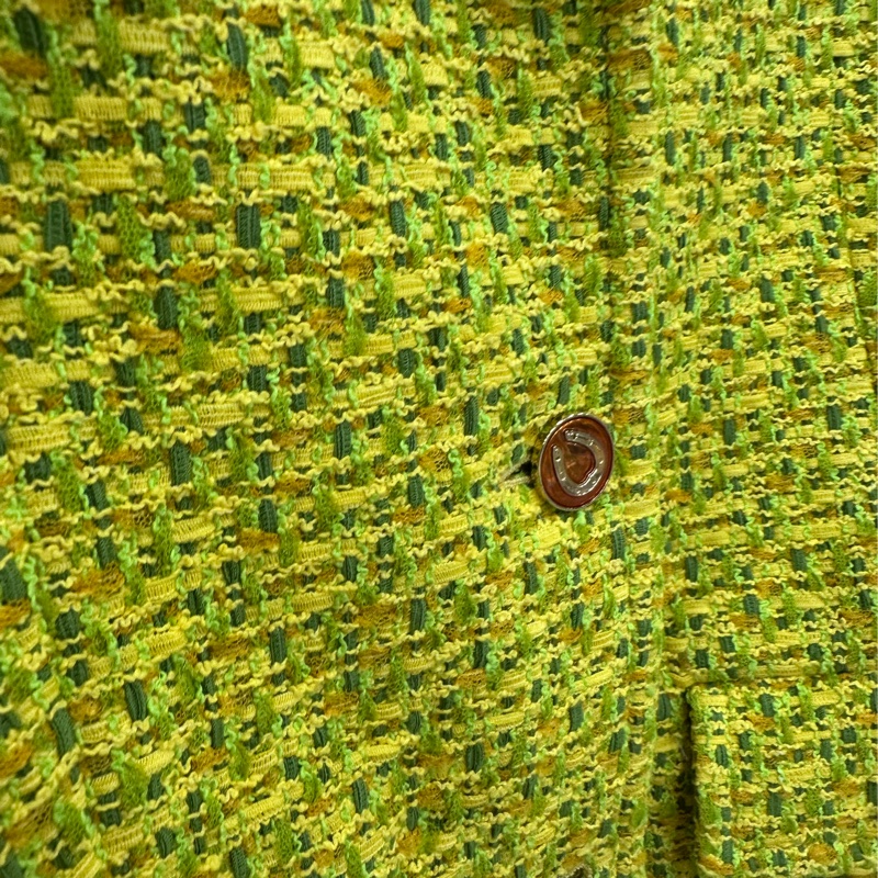 GUCCI 黃色粗呢短外套 40碼 全新-2