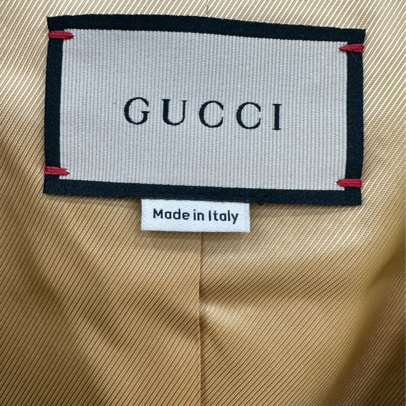 GUCCI 黃色粗呢短外套 40碼 全新-3